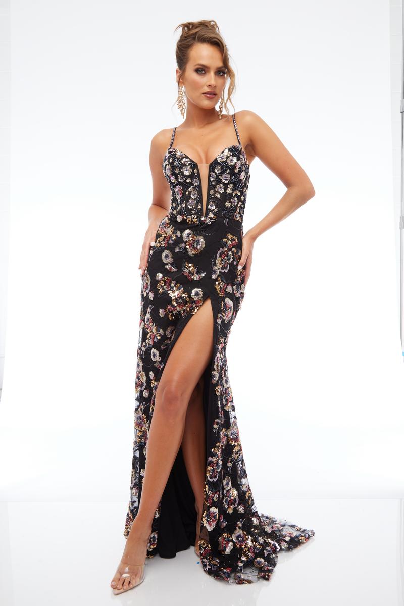 Jasz Couture 7701 – Black/Multi