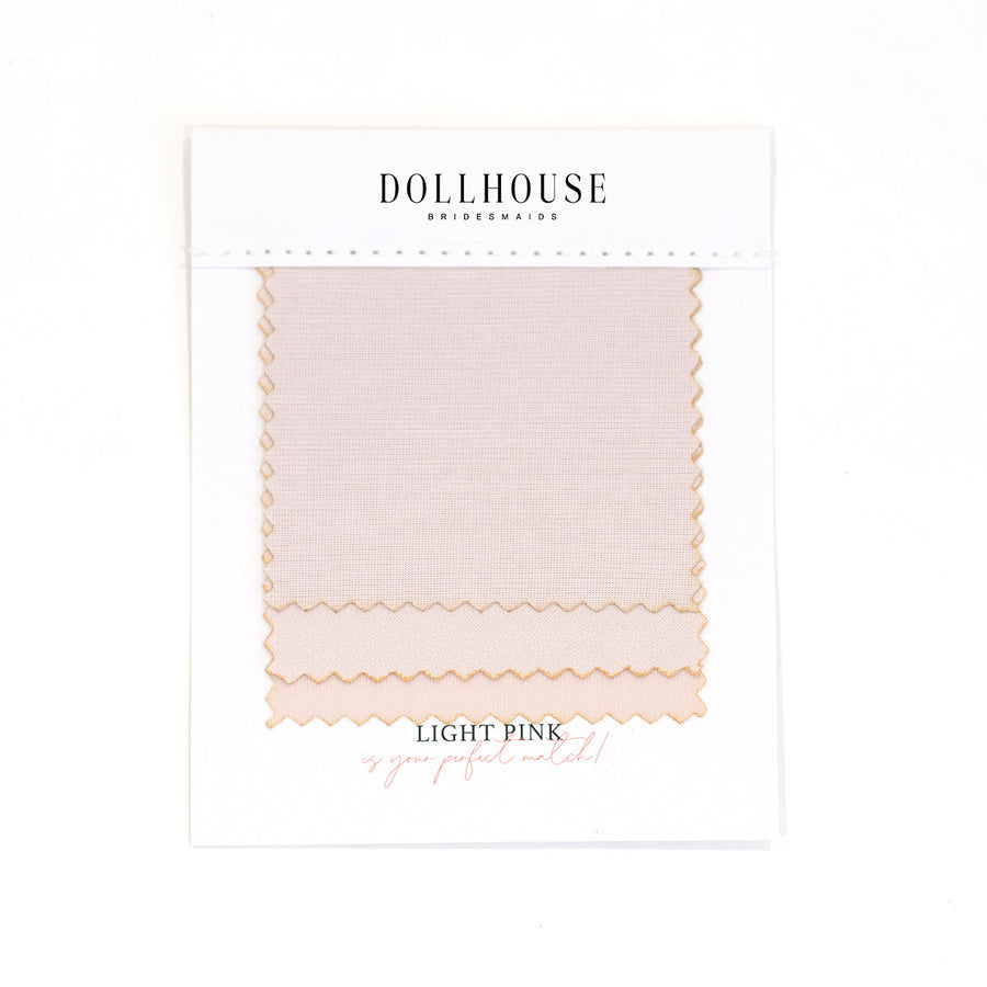 Light Pink Color Swatch – Doll House Bridesmaids