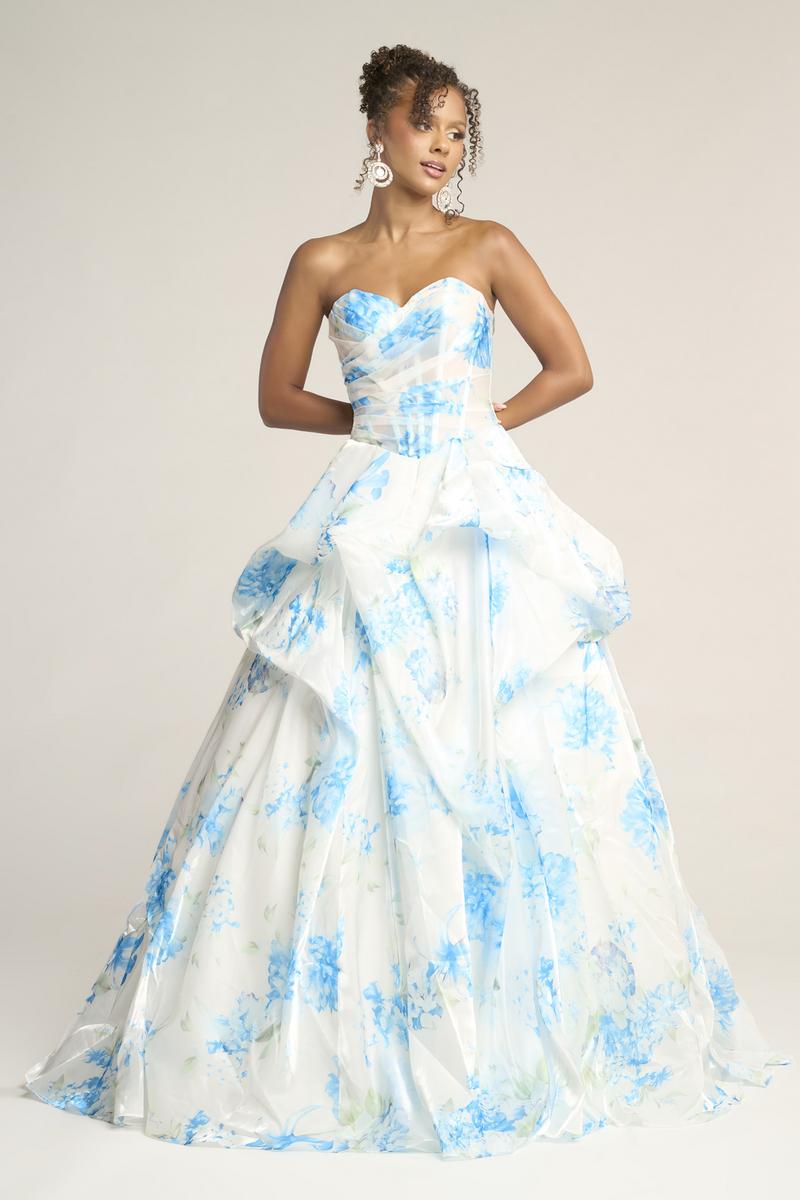 White/Soft Blue