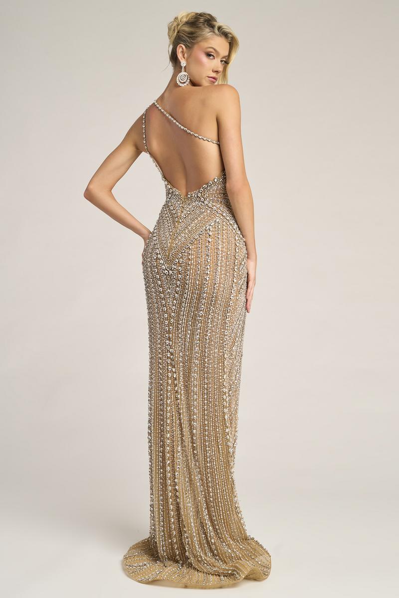 Portia and Scarlett Couture PS26447C – Nude/Silver