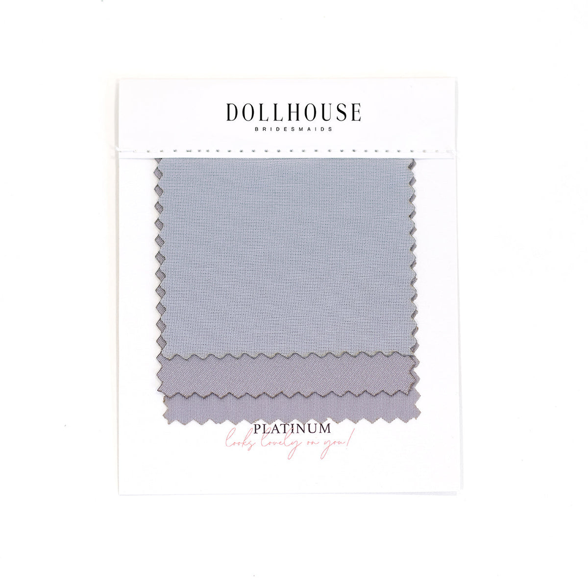 Doll House Bridesmaids Platinum Color Swatch – Doll House Bridesmaids – Doll House Bridesmaids Platinum color swatch