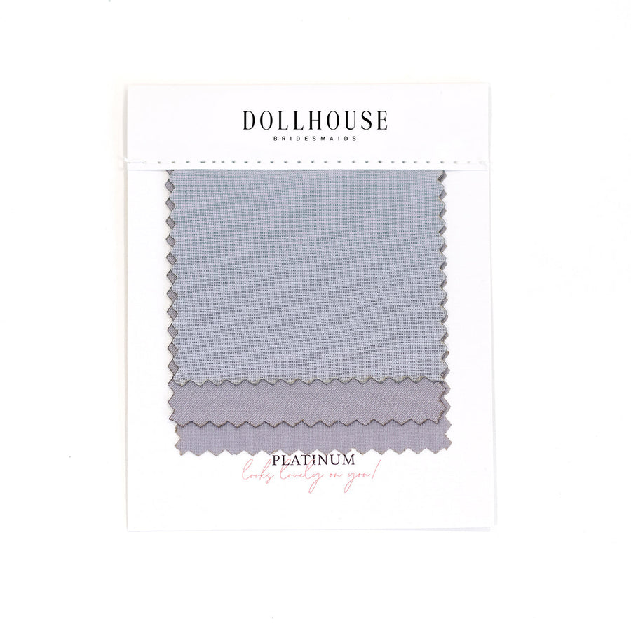 Platinum Color Swatch – Doll House Bridesmaids