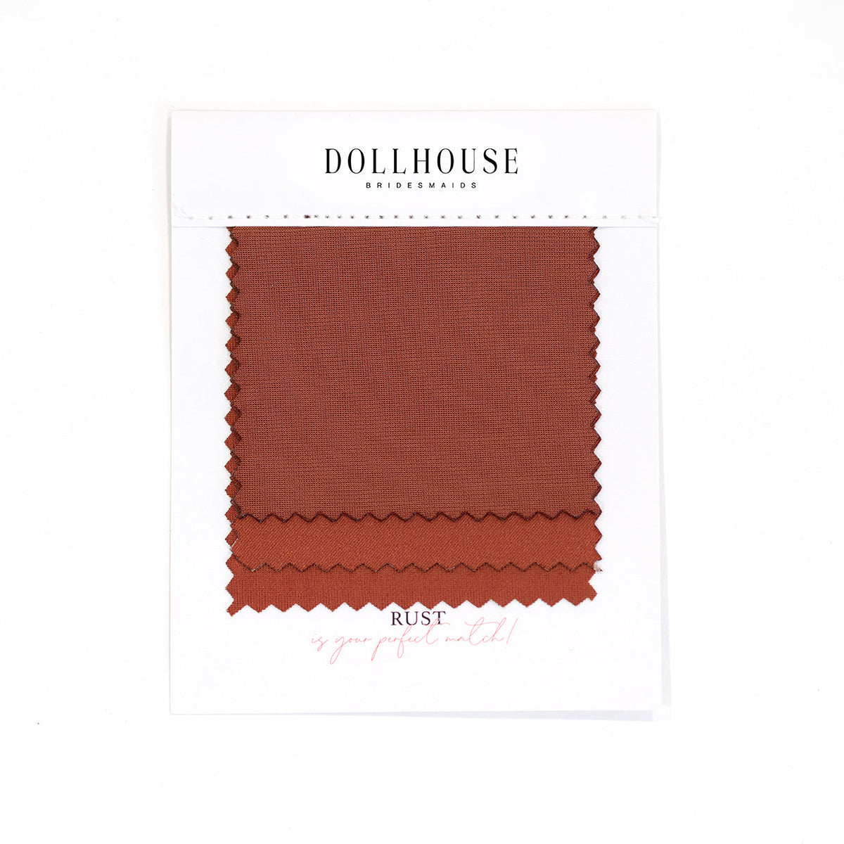 Rust Color Swatch – Doll House Bridesmaids – Doll House Bridesmaids Rust color swatch