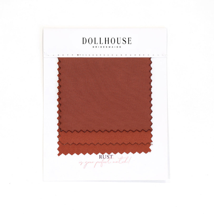 Rust Color Swatch – Doll House Bridesmaids