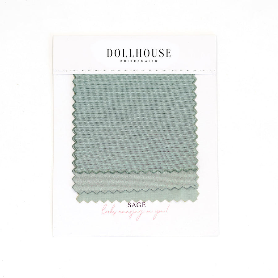 Sage Color Swatch – Doll House Bridesmaids
