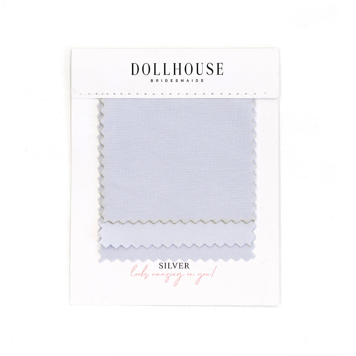 Silver Color Swatch – Doll House Bridesmaids – Doll House Bridesmaids Silver color swatch