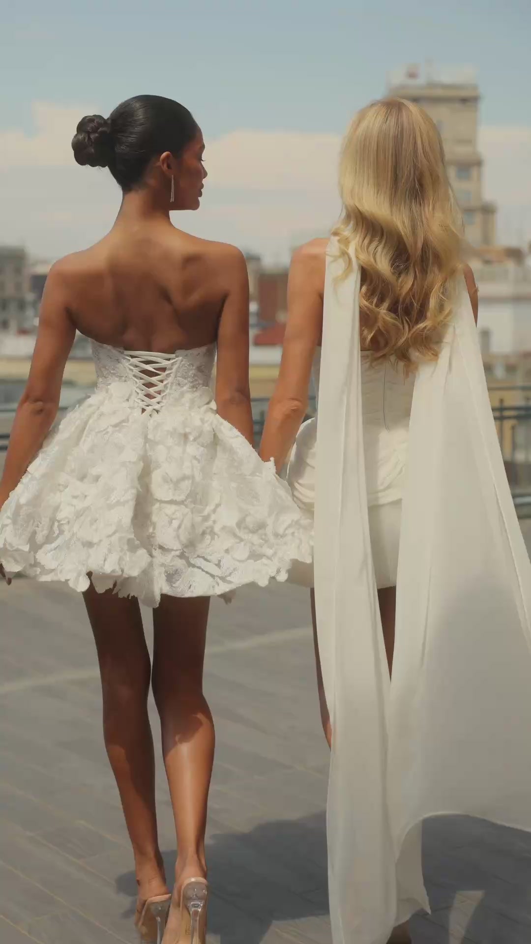 Portia and Scarlett bridal minis group video
